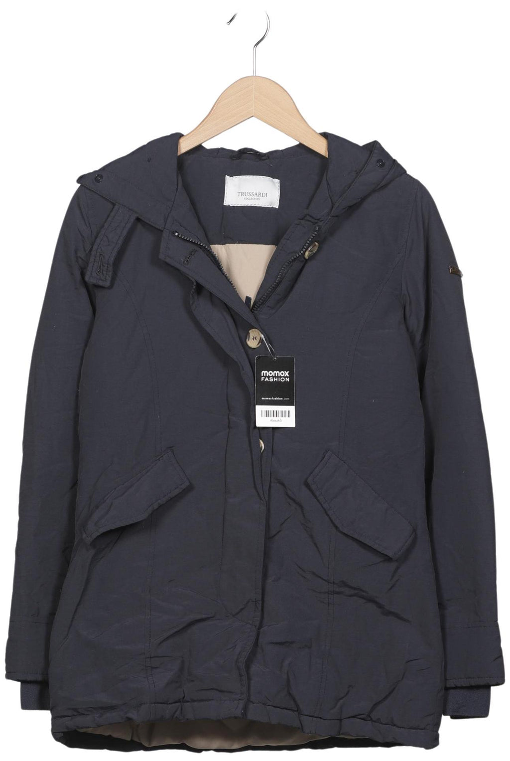 Trussardi Damen Mantel Marineblau Gr. S 2