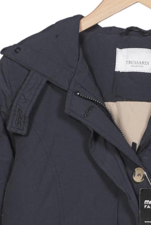 Trussardi Damen Mantel Marineblau Gr. S 4