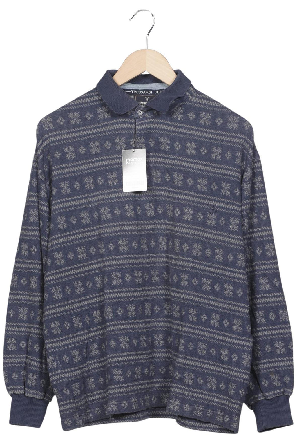 Trussardi Men Polo Shirt Navy Blue Size L 3