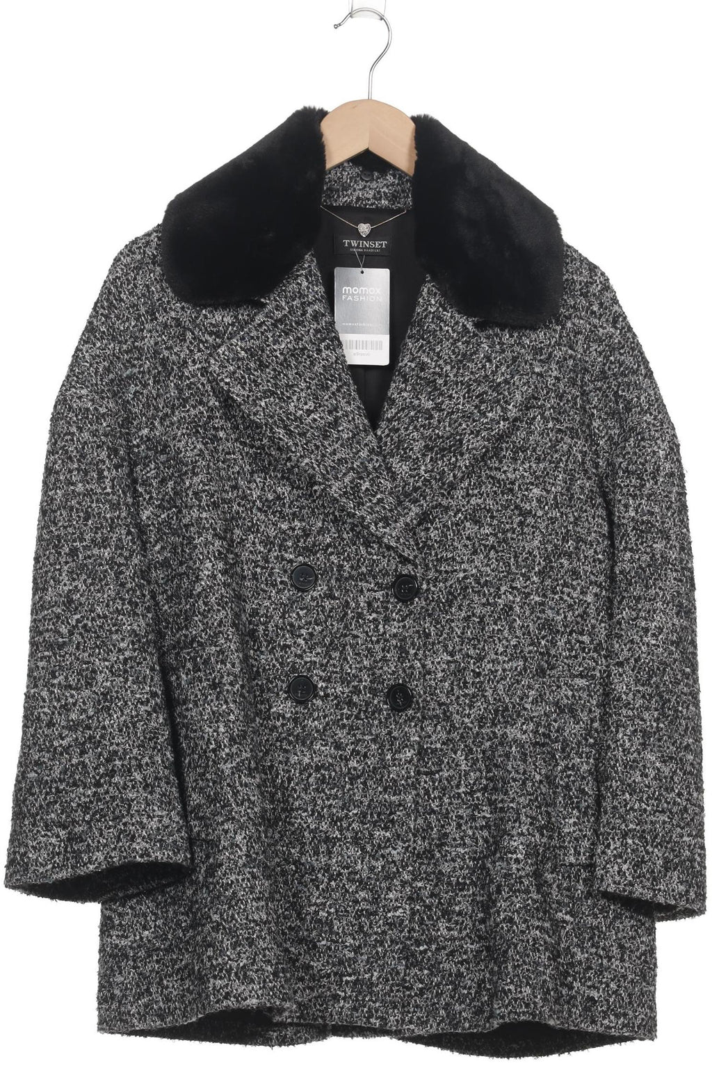 Twinset Women Jacket Black EU 42 4