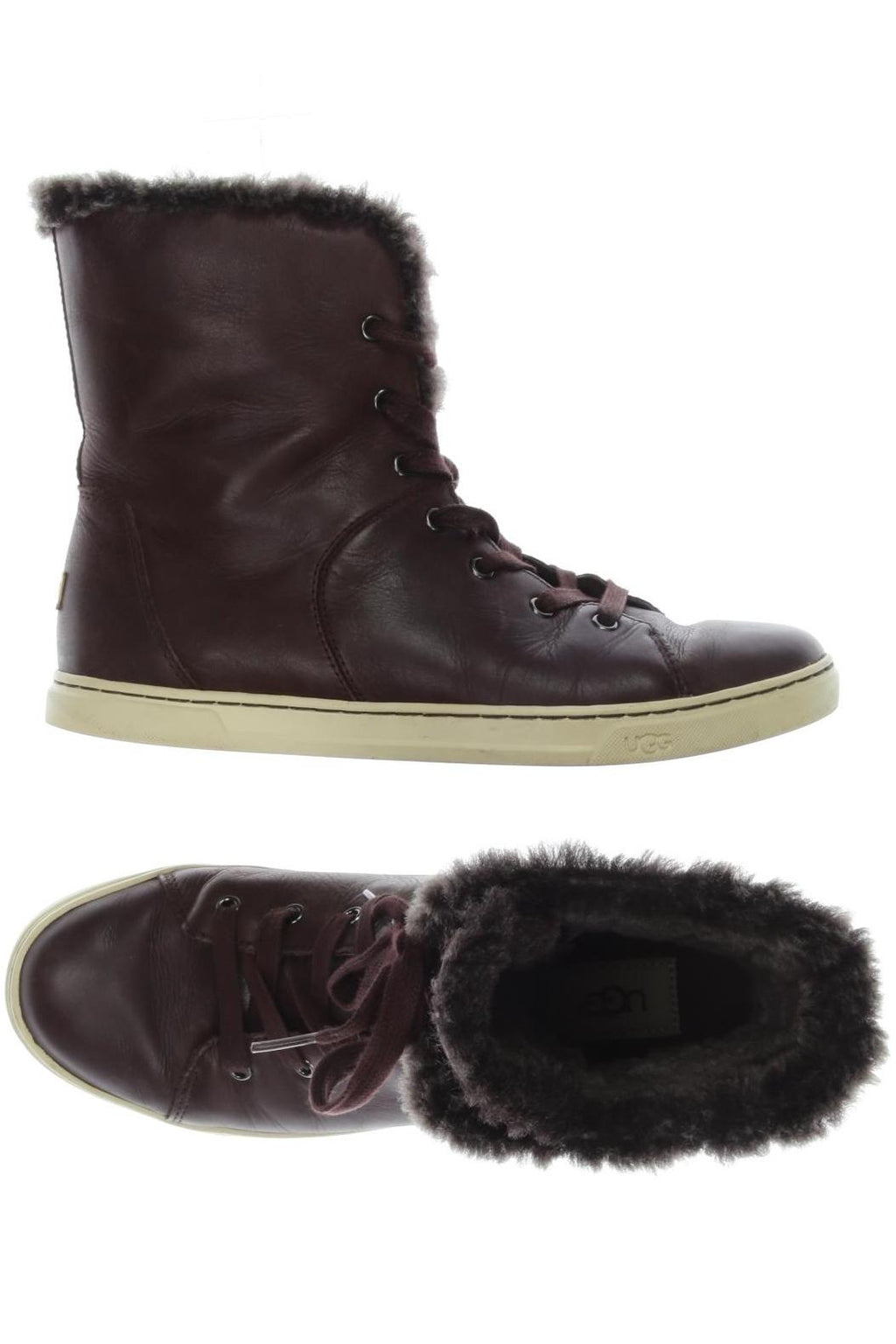 UGG Women's Ankle Boot Bordeaux EU 40 Leather 3