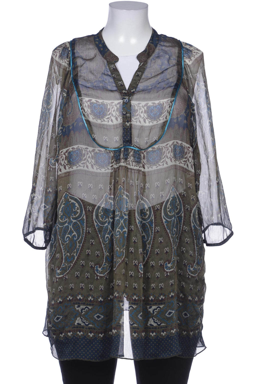 Ulla Popken Women's Blouse Green EU 46 4