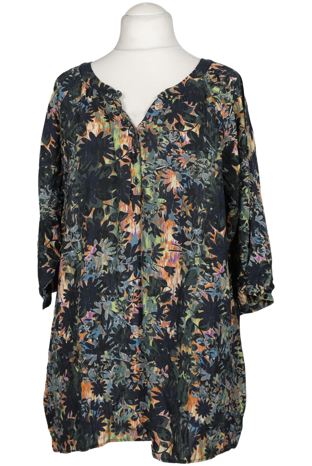 Ulla Popken Damen Bluse Mehrfarbig Gr. XXL 6