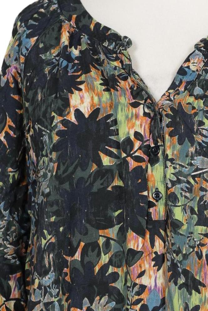 Ulla Popken Damen Bluse Mehrfarbig Gr. XXL 8