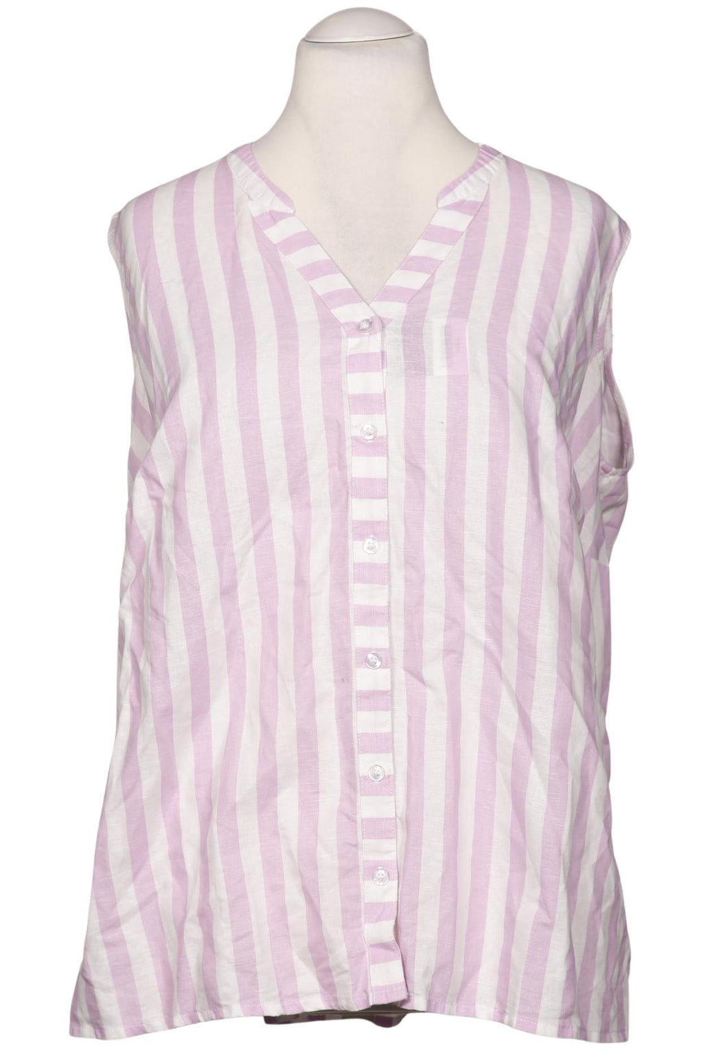 Ulla Popken Damen Blouse Multicolor 3XL Cotton Linen 2