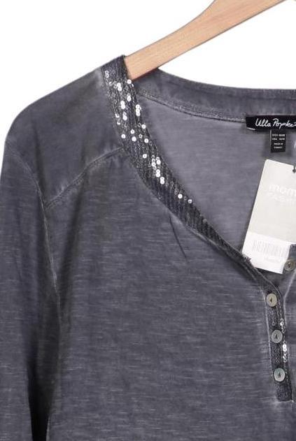 Ulla Popken Chemise Femme Manches Longues Gris EU 46 Coton Seconde Main 10
