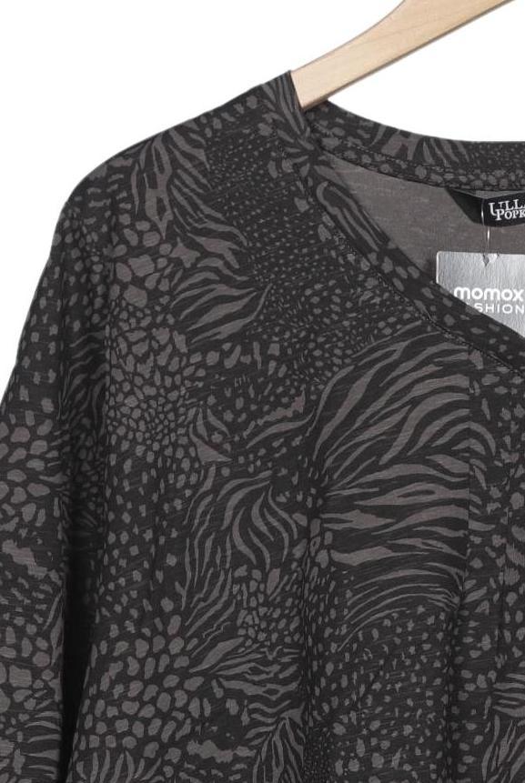 Ulla Popken Damen Langarmshirt Grau EU 50 Baumwolle 7