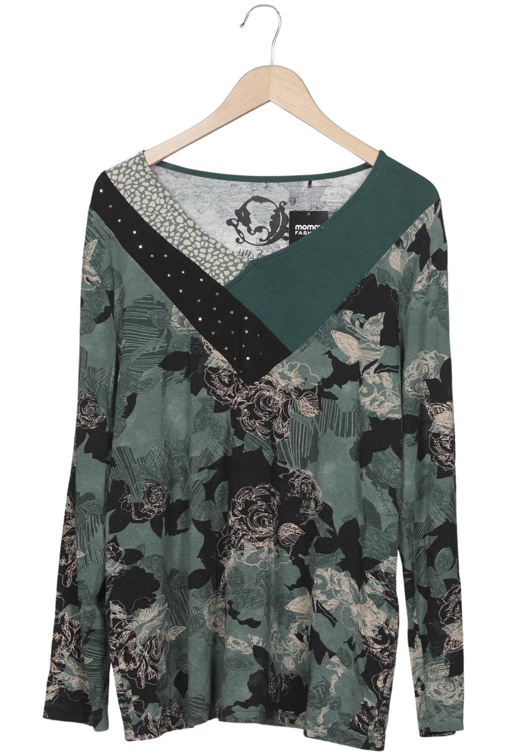 Ulla Popken Women Long Sleeve Shirt Green EU 46 2