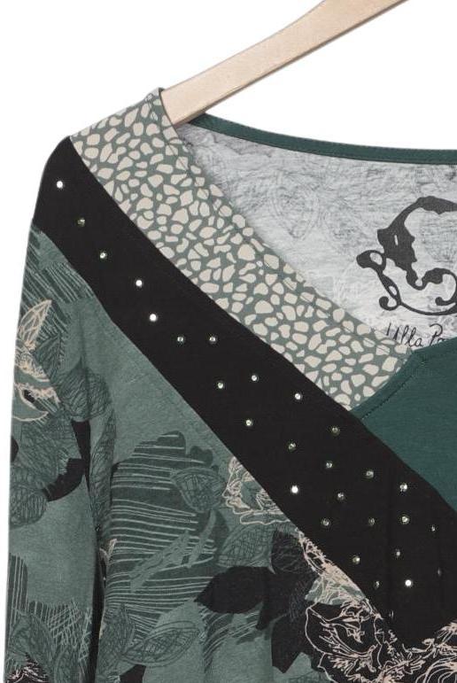 Ulla Popken Women Long Sleeve Shirt Green EU 46 3