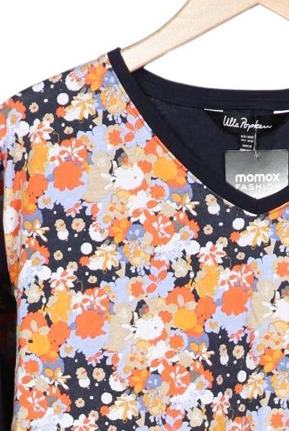Ulla Popken Damen Langarmshirt Navy EU 50 4