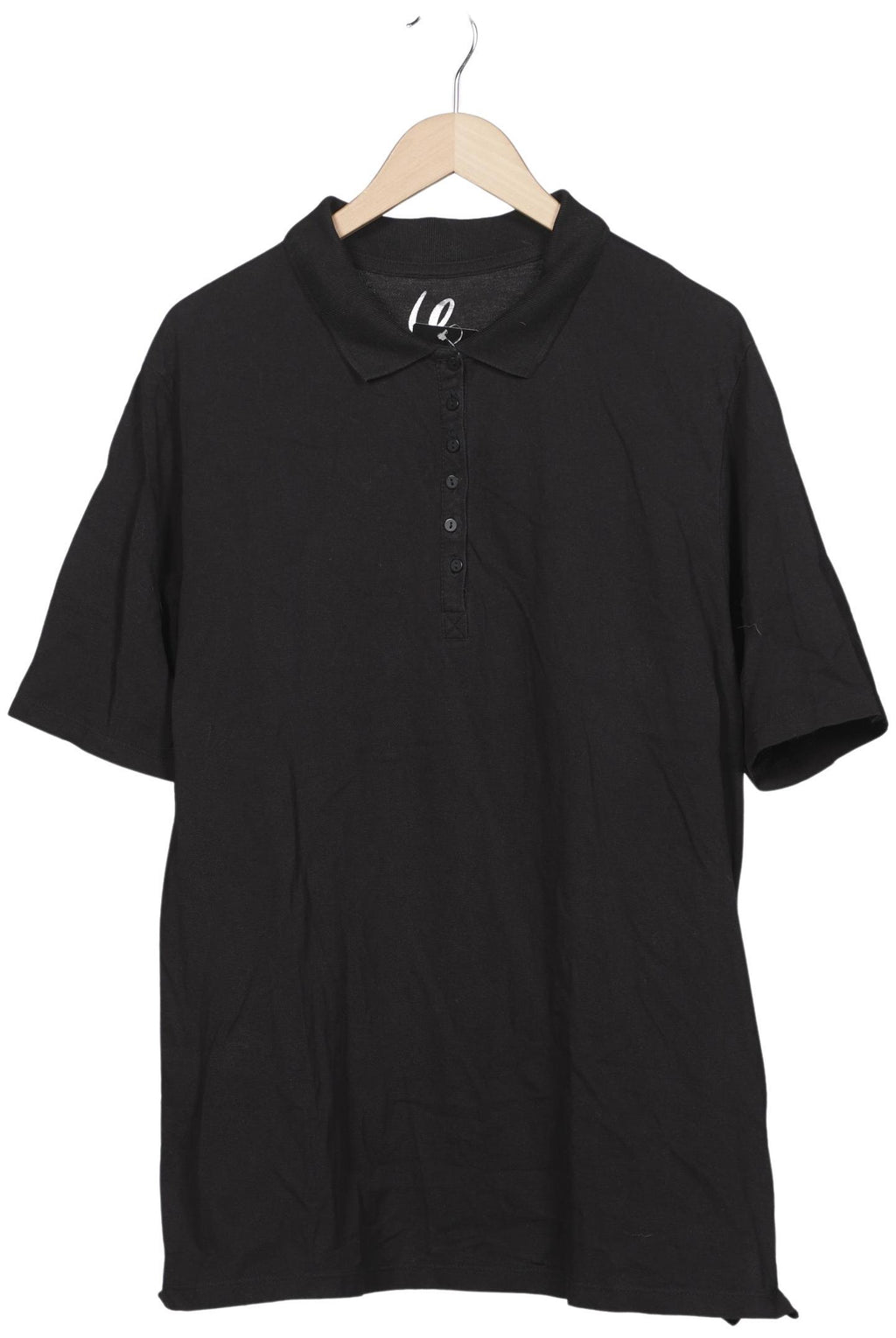 Ulla Popken Damen Poloshirt Black EU 50 5