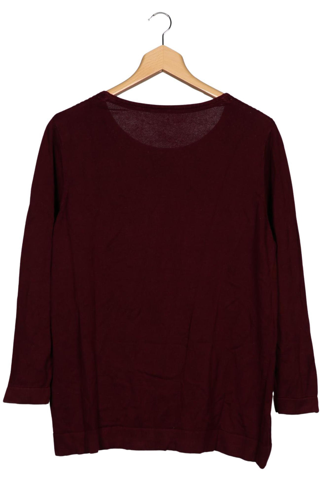 Ulla Popken Damen Pullover Bordeaux XXL Baumwolle 3
