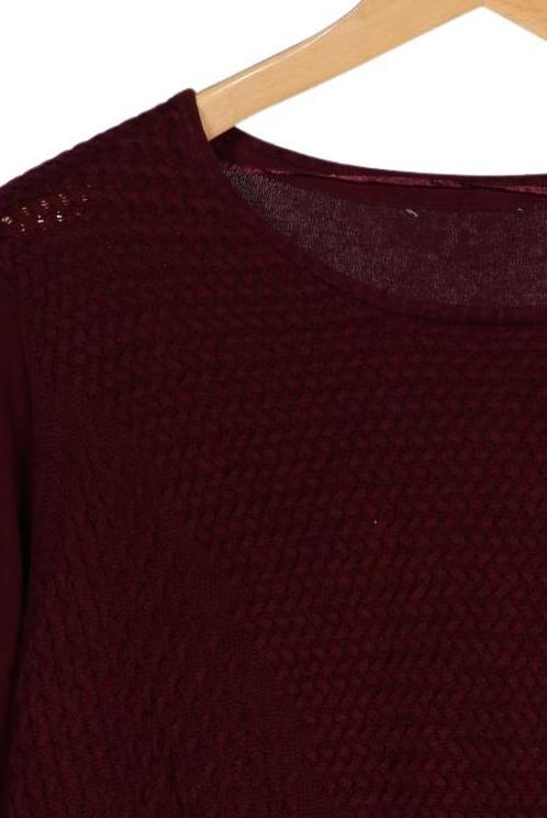 Ulla Popken Damen Pullover Bordeaux XXL Baumwolle 4