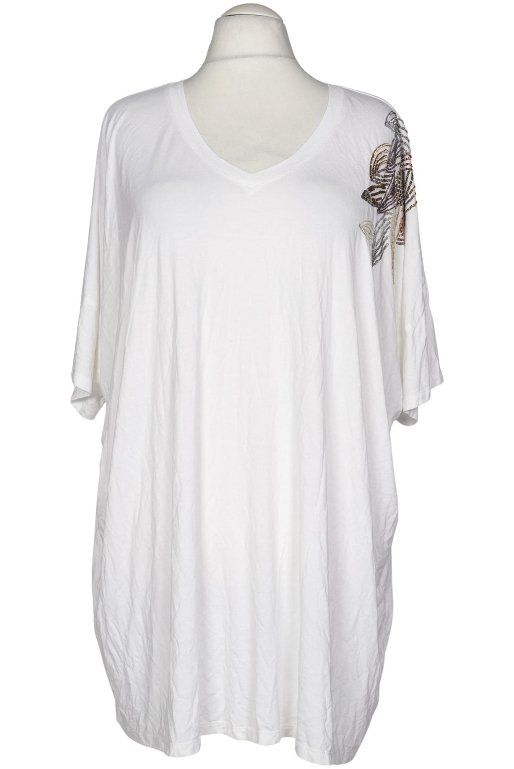 Ulla Popken Damen T-Shirt, Weiß, Gr. EU 58 2