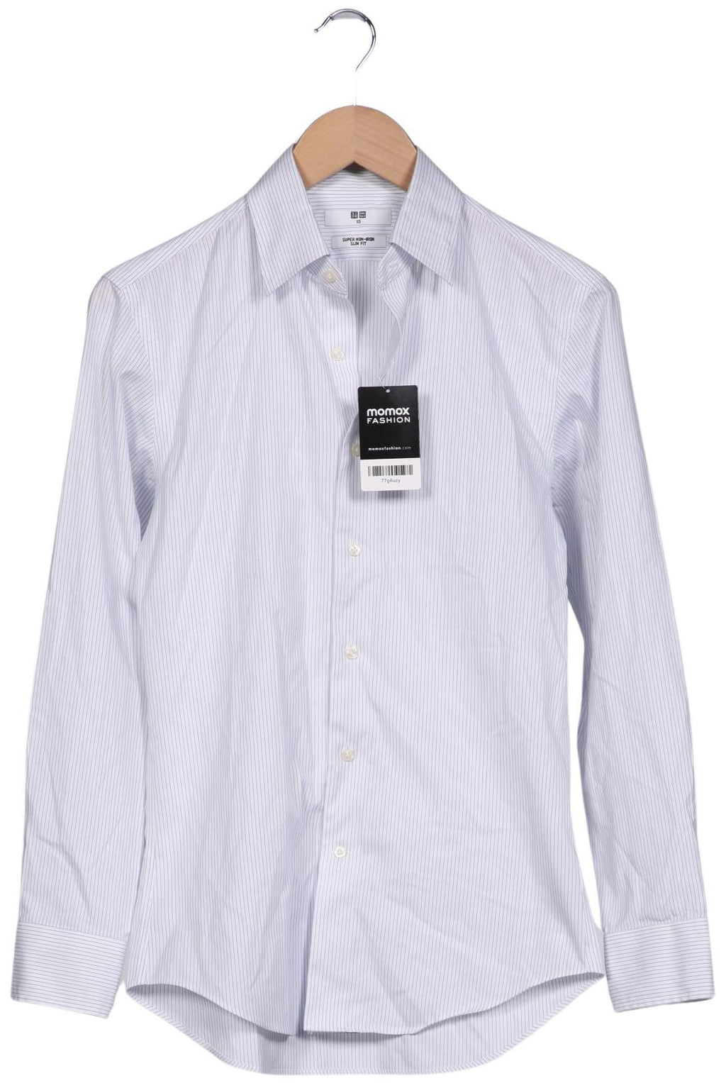 Uniqlo Men Shirt Light Blue XS Cotton 4