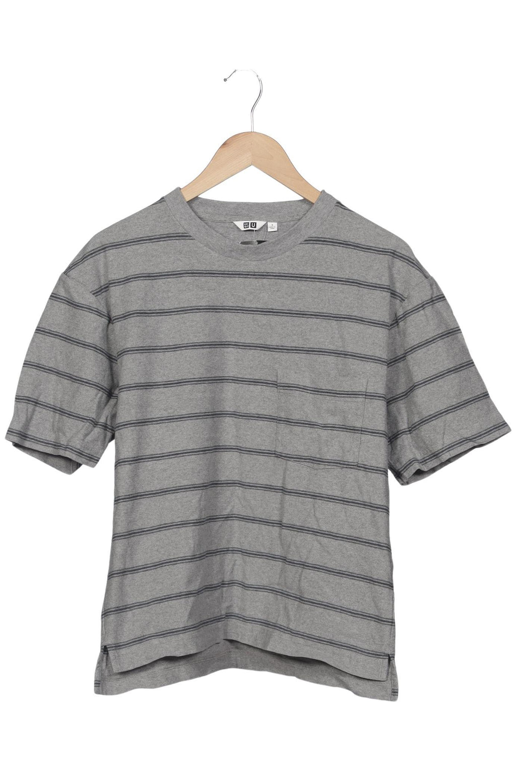 Uniqlo Herren T-Shirt Grau Gr. S 10