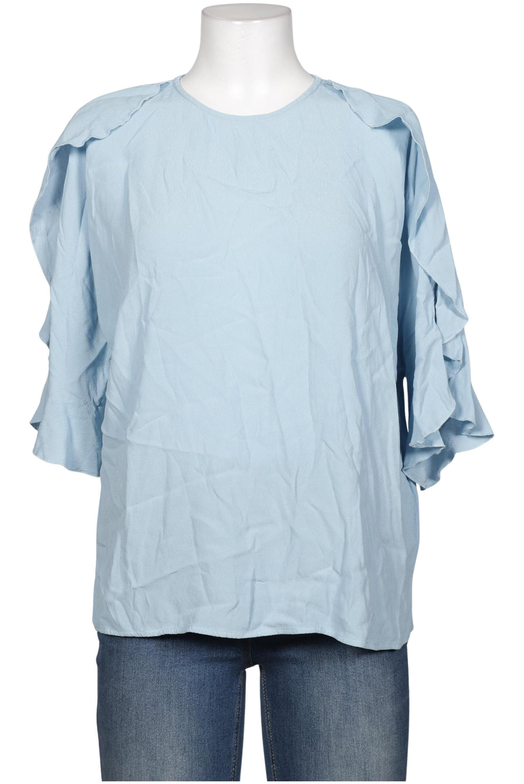 Uta Raasch Damen Bluse, Hellblau, Gr. EU 40 2