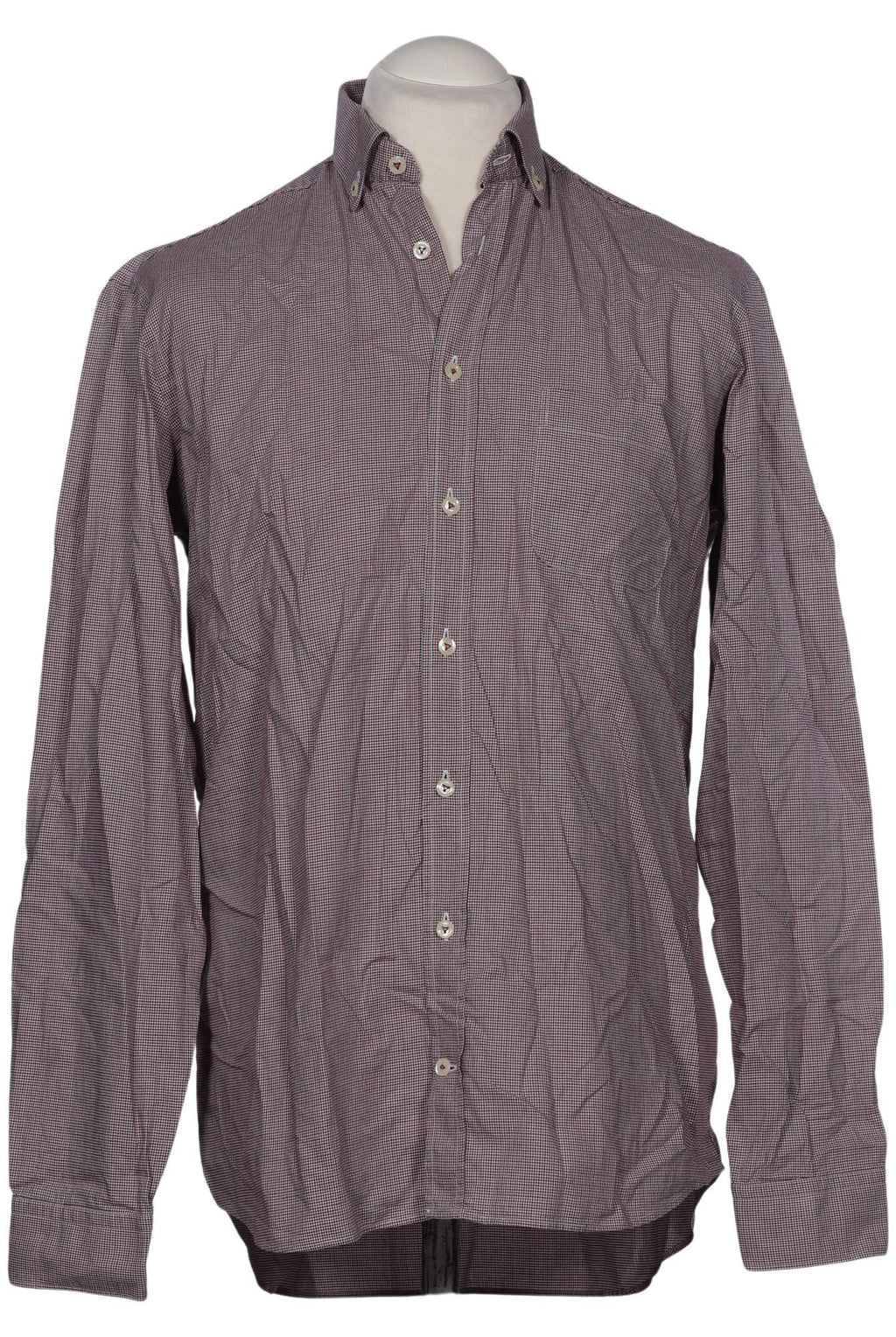 Van Laack Men Shirt Brown 39 Cotton 2