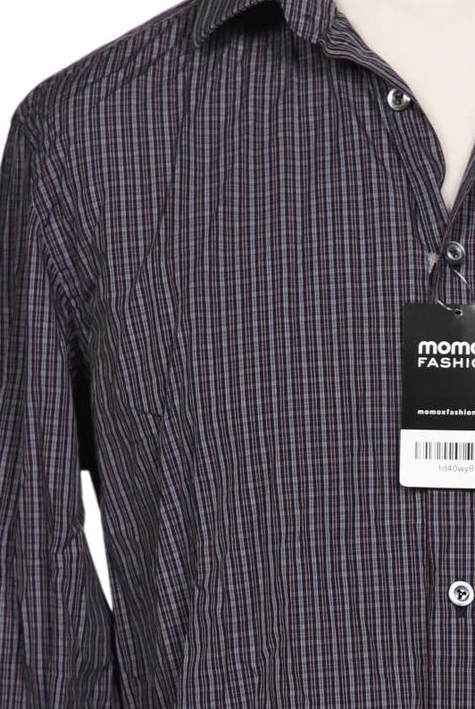 Van Laack Men Shirt Navy 42 Cotton 9