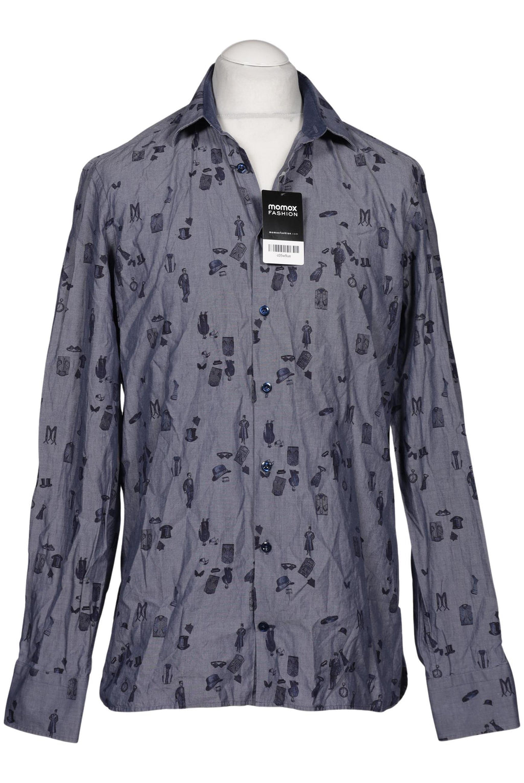 Van Laack Herrenhemd, Marineblau, Gr. 40 2
