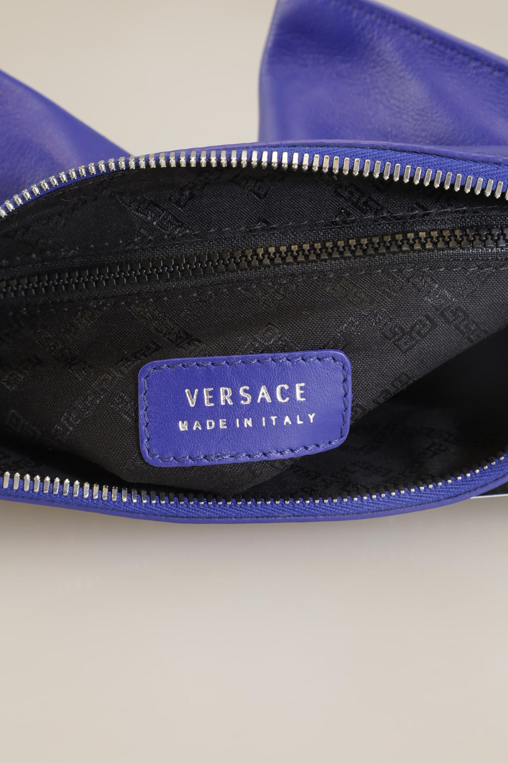 Versace Small Leather Handbag Blue 4