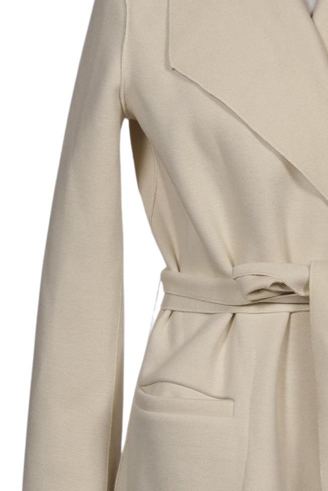 Vila Women Coat Cream White Size S 4