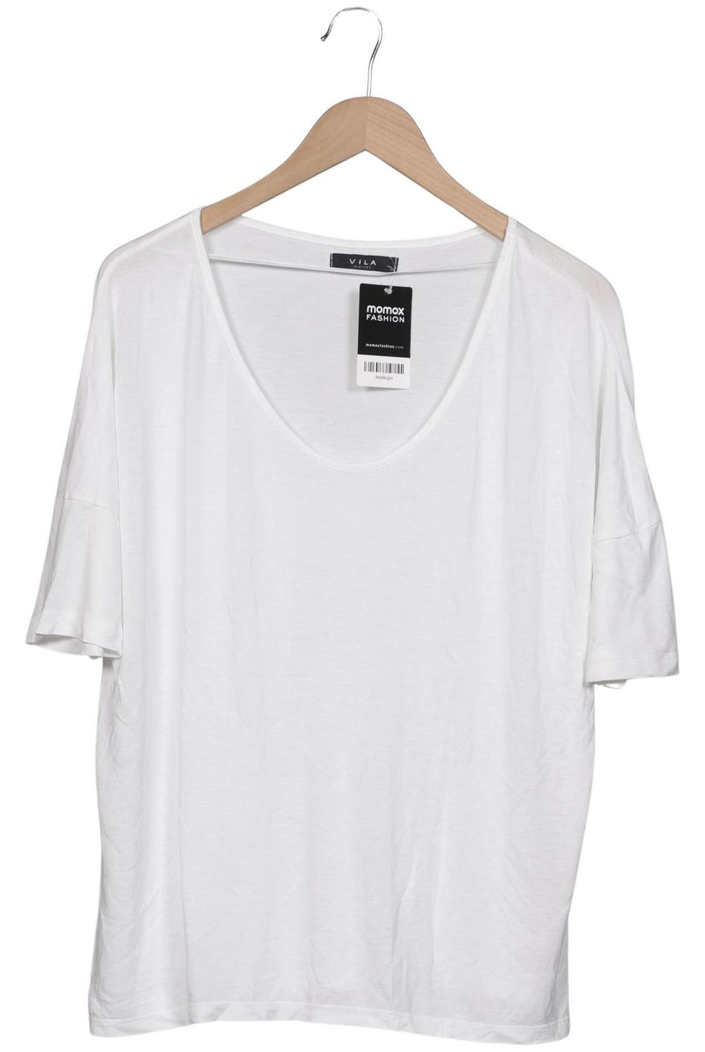 Vila T-Shirt White Size L Viscose 2