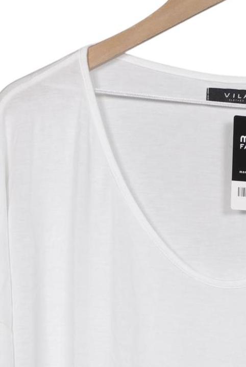 Vila T-Shirt White Size L Viscose 3