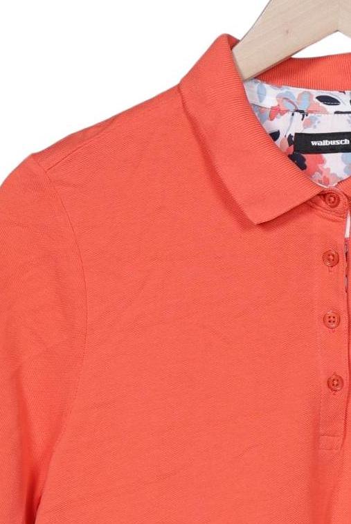 Walbusch Women's Polo Shirt Orange EU 42 Cotton 4