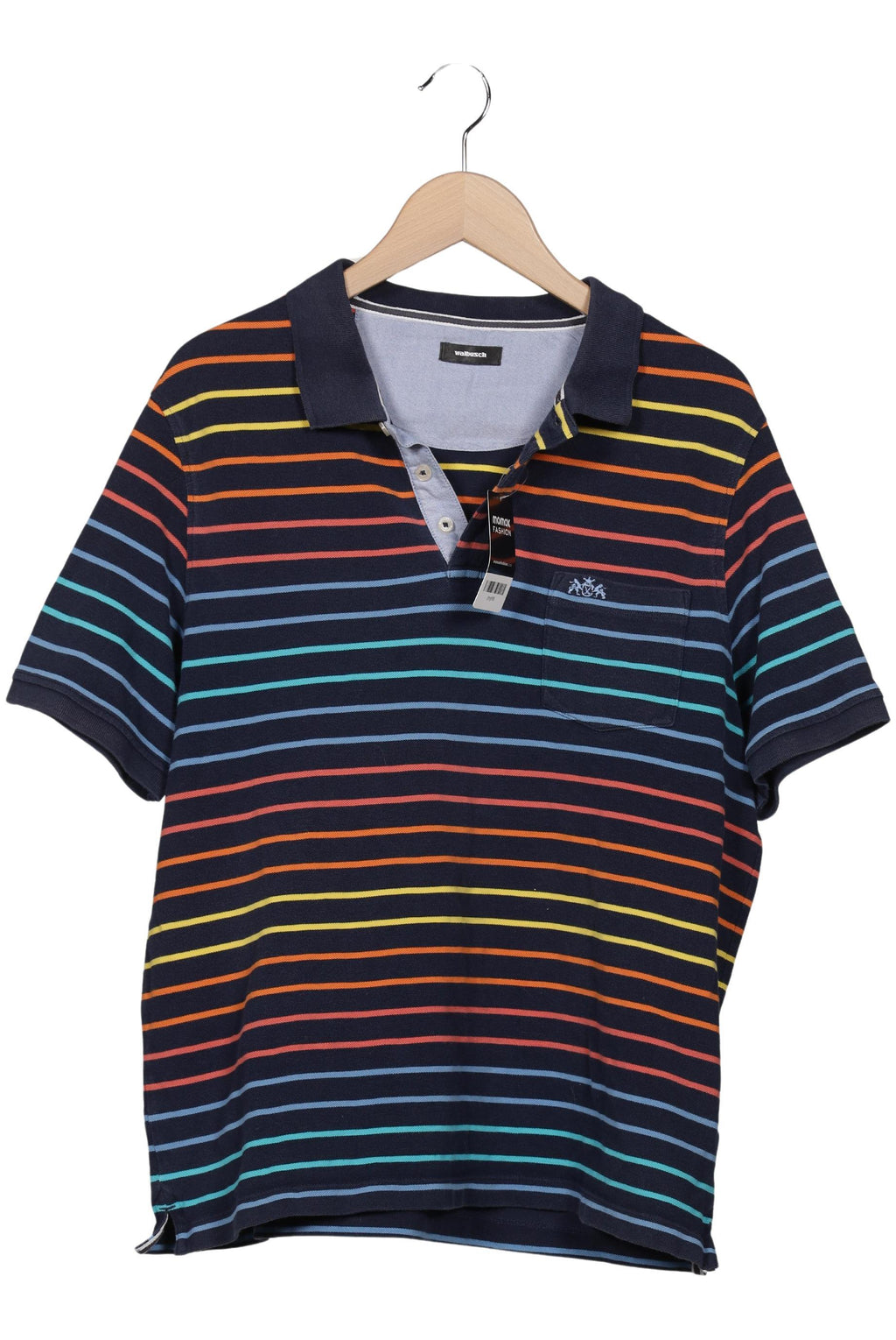Walbusch Men Polo Shirt Multicolor EU 54 Cotton 2