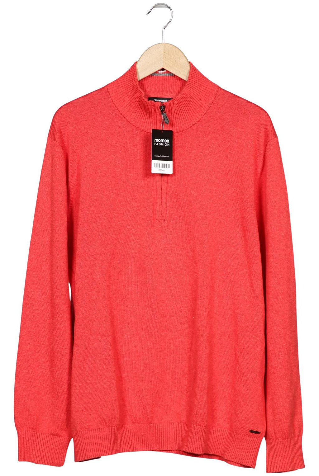 Walbusch Men Sweater Red EU 56 Cotton 5