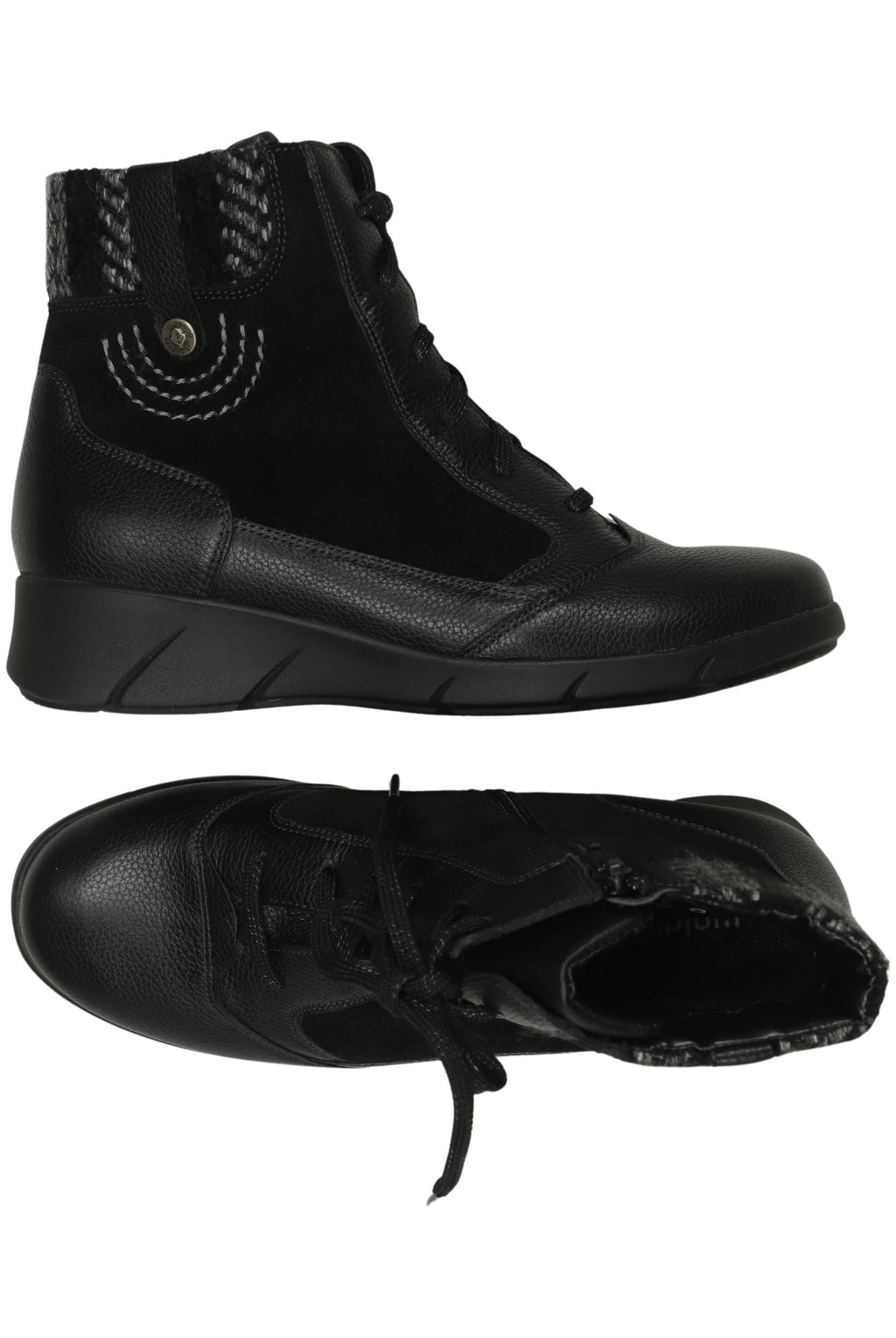 Waldläufer Women's Ankle Boot Black EU 38.5 Leather 7