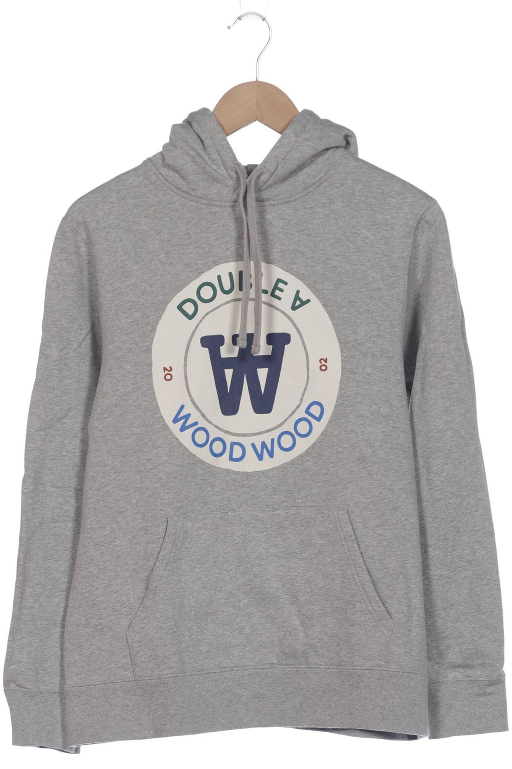 Wood Wood Herren Kapuzenpullover Grau Gr. S Baumwolle 4