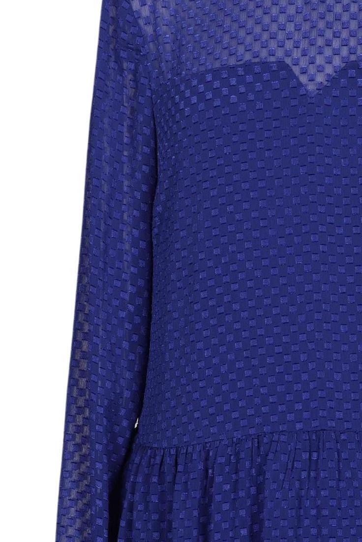 YAS Women Dress Blue Size S Synthetic 10