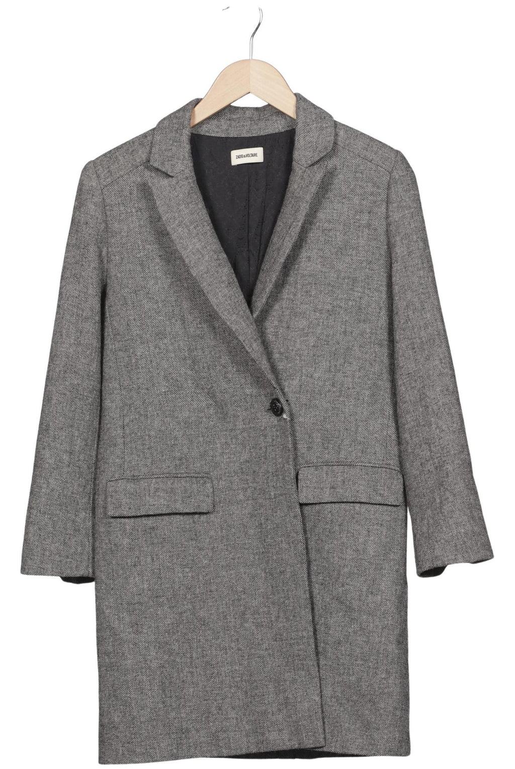 Zadig & Voltaire Women Coat Gray Size S 2