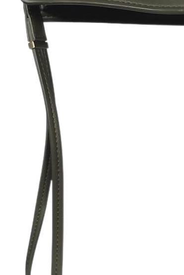 Zara Small Handbag Green Faux Leather 5