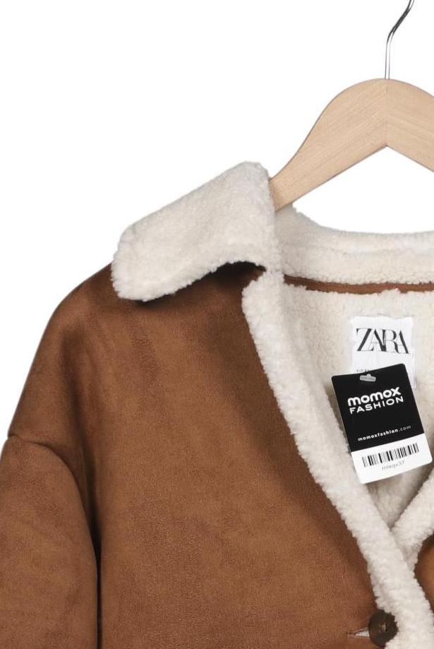 Zara Damen Jacke Braun XS Synthetik 9