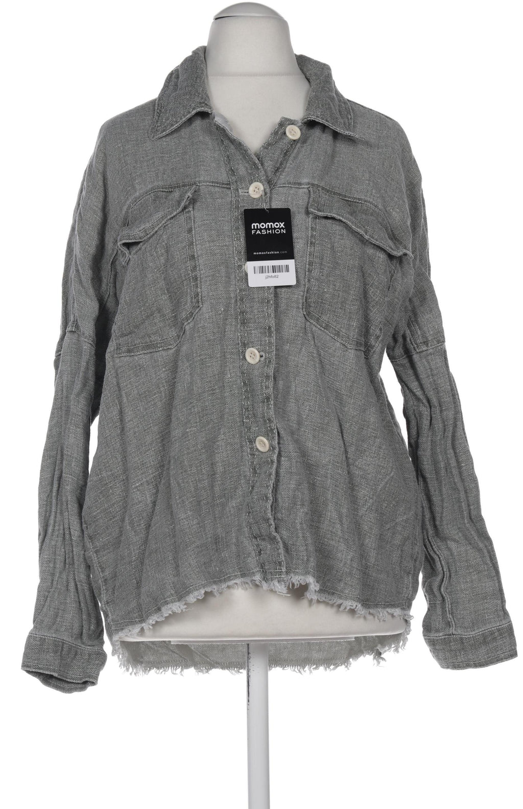 Zara Women Jacket Gray XS Linen 4