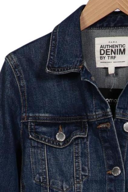 Zara Damen Jacke Marineblau XS 4
