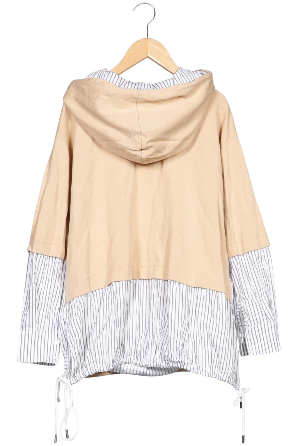 Zara Damen Kapuzenpullover Beige S 3