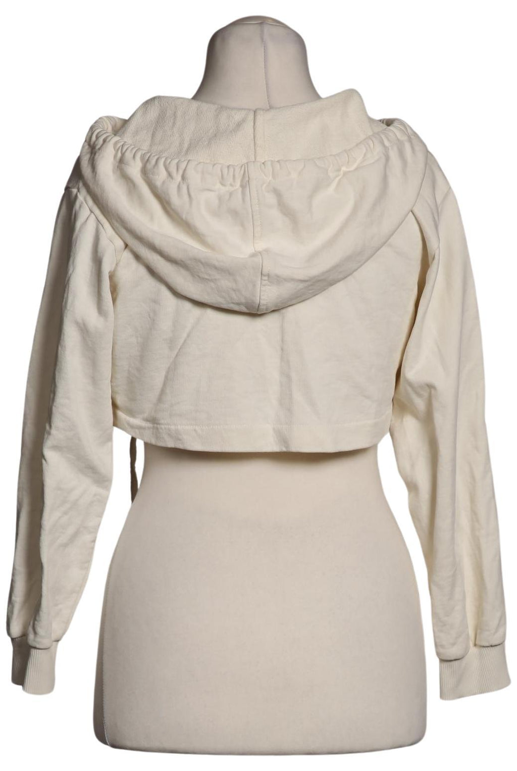 Zara Women Hoodie Cream White M Cotton 3