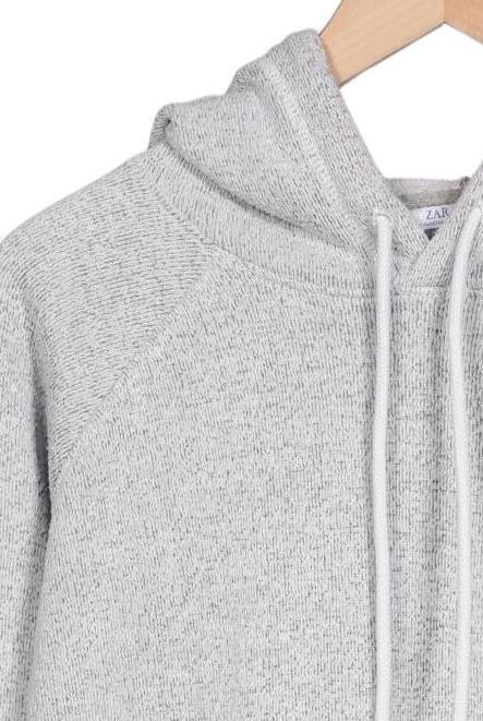 Zara Women Hoodie Gray S 5