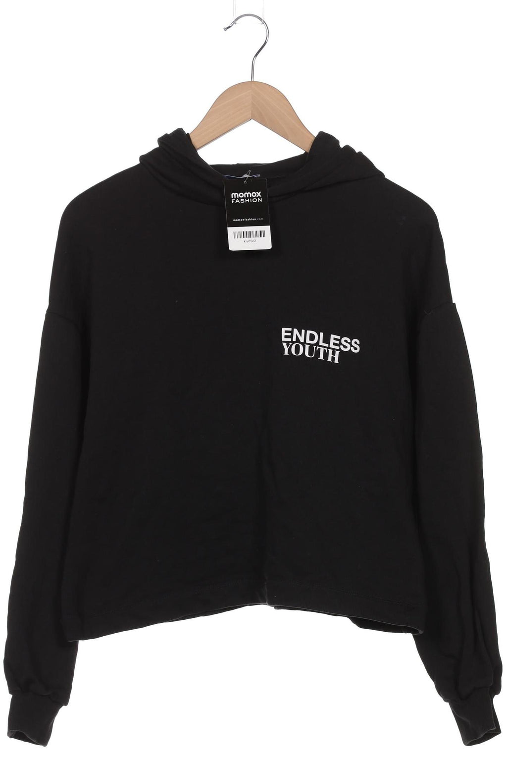 Zara Women Hoodie Black M Cotton 4