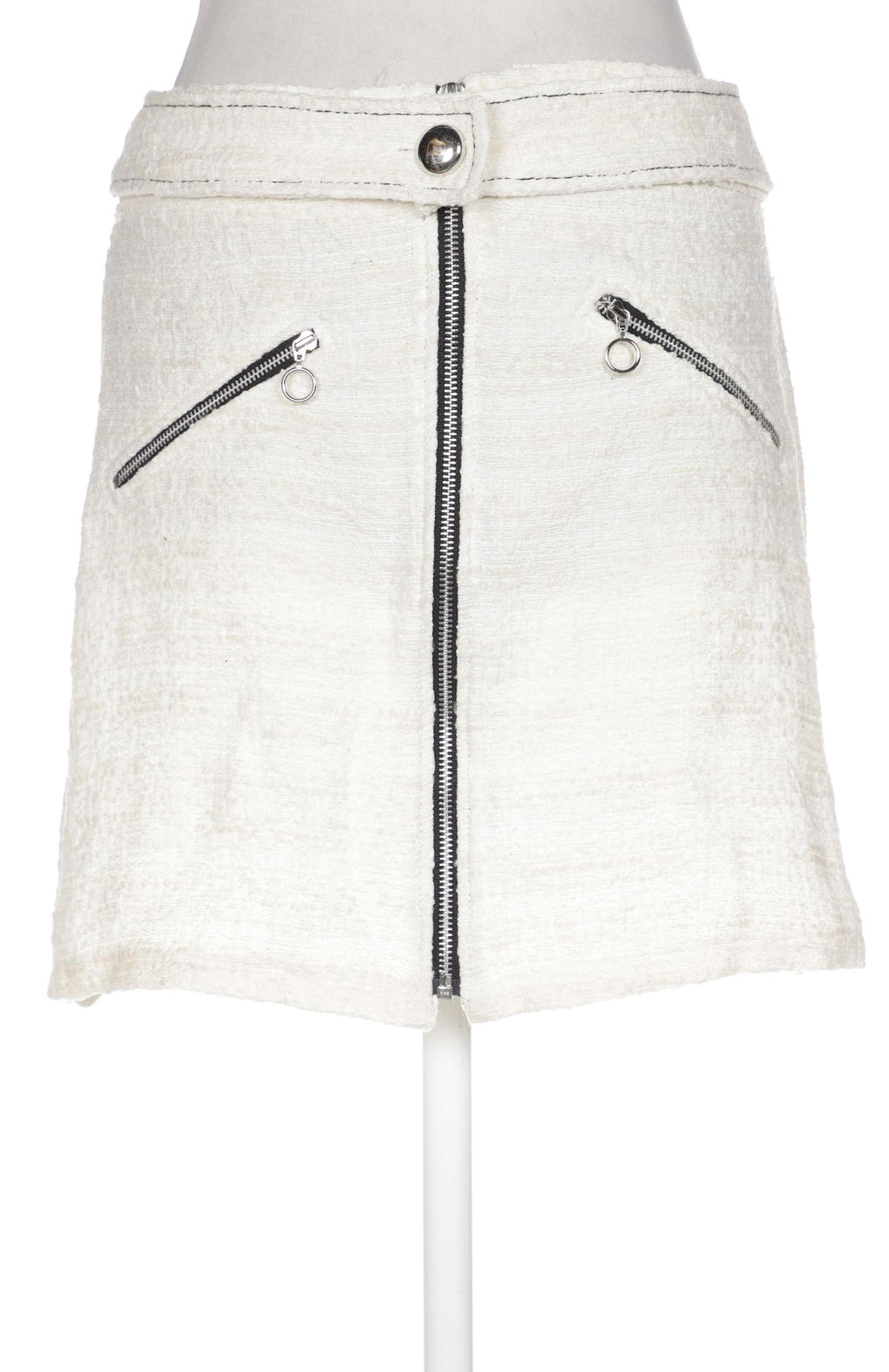 Zara Women Skirt Cream White M 9