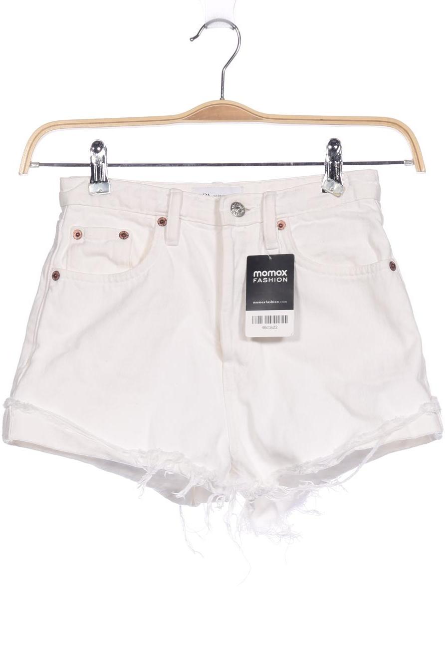 Zara Damen Shorts White EU 34 Cotton 7