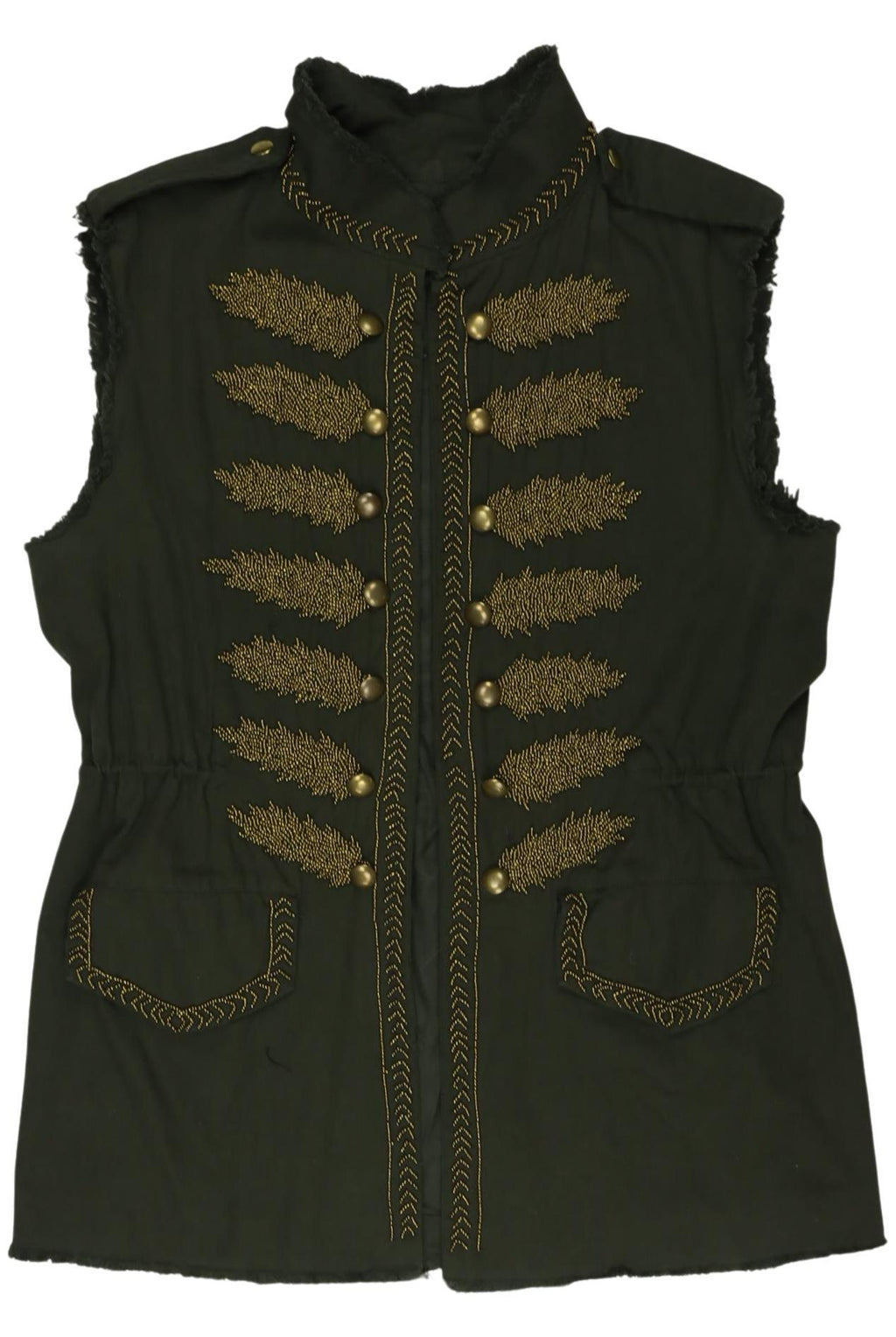 Zara Women Vest Green Size M 4