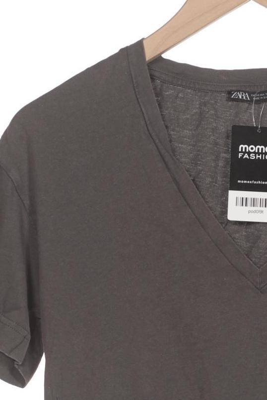 Zara Men T-Shirt Gray XS 6