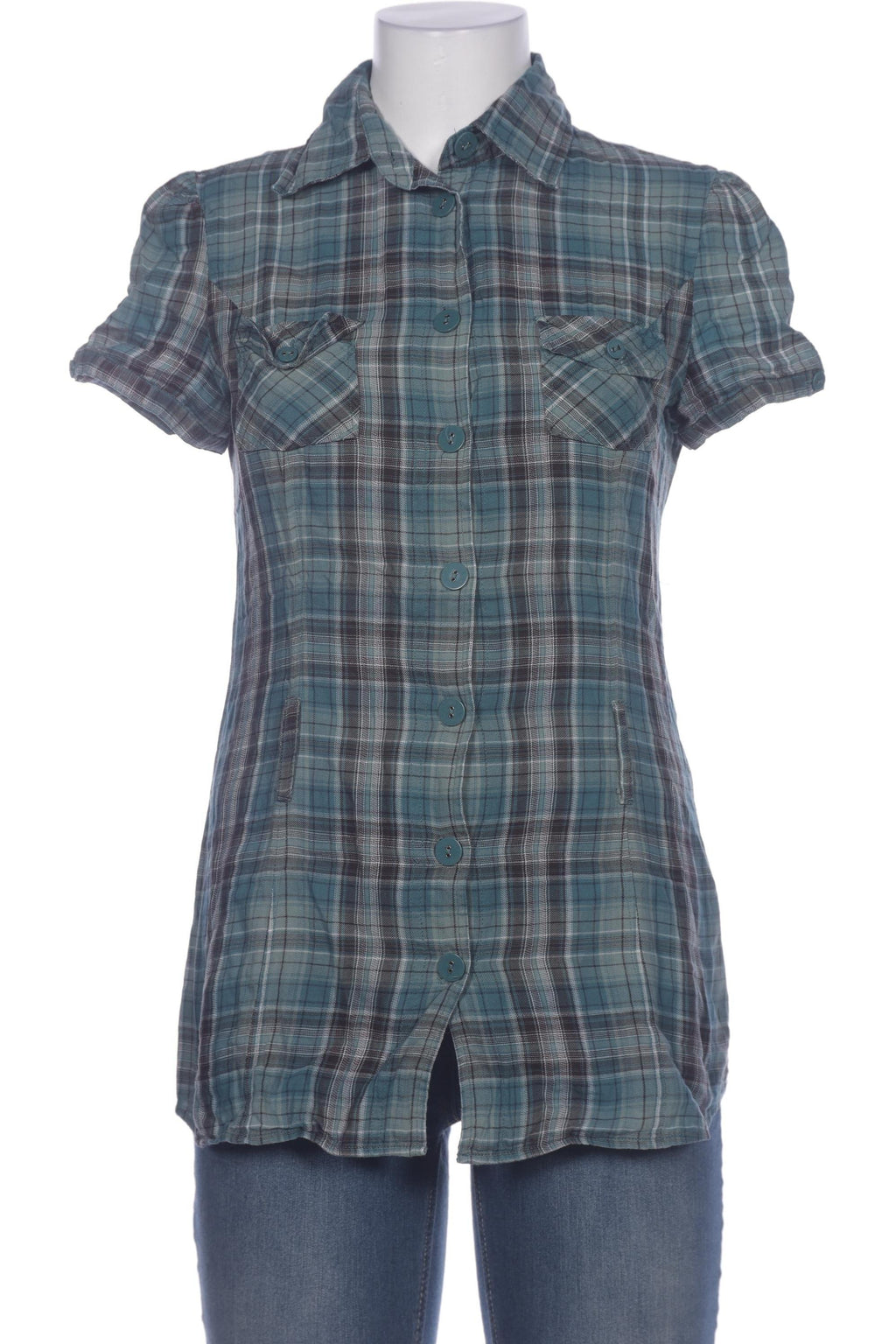 Zero Women's Blouse Blue EU 38 Cotton 4