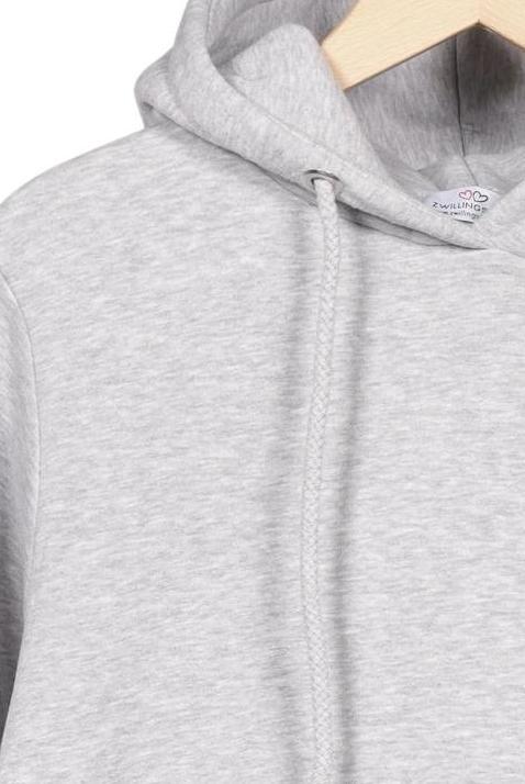 Zwillingsherz Women's Hoodie Gray S 6