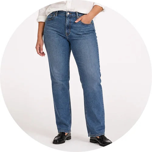 Jeans regular fit Damen Second Hand